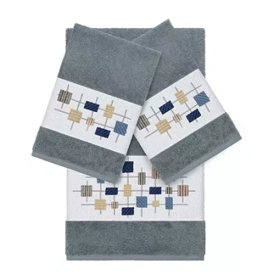 Linum Home Textiles Khloe 3-pc. Bath Towel Set In Blue