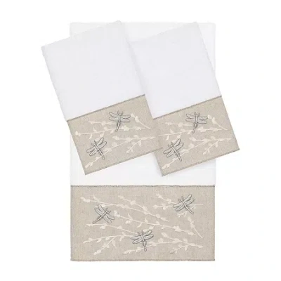 Linum Home Textiles Braelyn 3-pc. Bath Towel Set In White