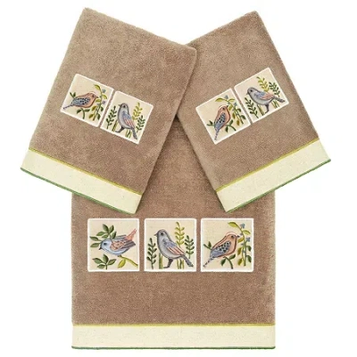 Linum Home Textiles Belinda 3-pc. Bath Towel Set In Brown