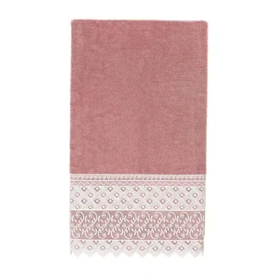 Linum Home Textiles Aiden Embellished Embellished Bath Towel In Pink