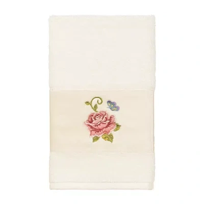 Linum Home Textiles Rebecca Embellished Hand Towel In Sand