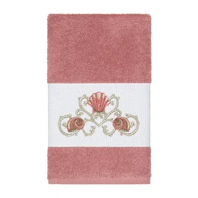 Linum Home Textiles Bella Embellished Hand Towel In Pink