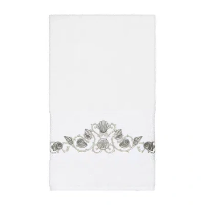 Linum Home Textiles Bella Embellished Bath Towel In White
