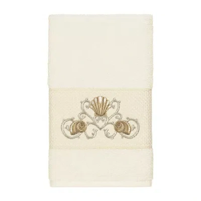 Linum Home Textiles Bella Embellished Hand Towel In White