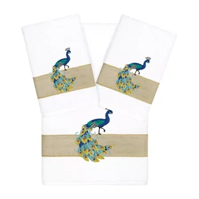 Linum Home Textiles Penelope 3-pc. Bath Towel Set In White