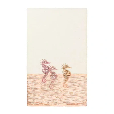 Linum Home Textiles Sofia Embellished Embellished Animal Bath Towel In Sand