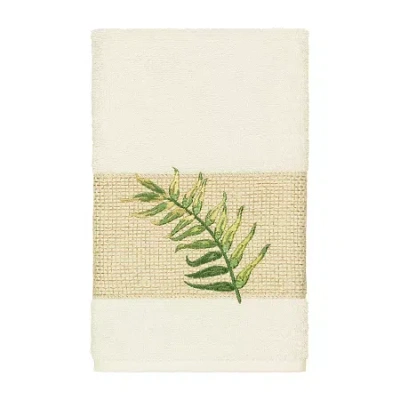 Linum Home Textiles Zoe Embellished Embellished Hand Towel In Sand