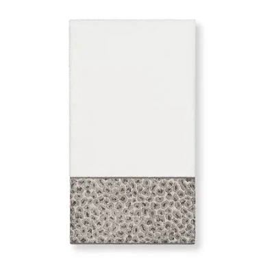 Linum Home Textiles Spots Embellished Embellished Cheetah Bath Towel In White