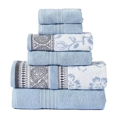 Modern Threads Ophelia 6-pc. Bath Towel Set In Blue