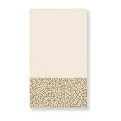 Linum Home Textiles Spots Embellished Embellished Cheetah Bath Towel In Sand
