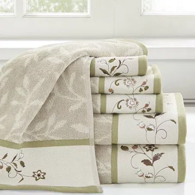 Madison Park Belle 6-pc. Bath Towel Set In Green