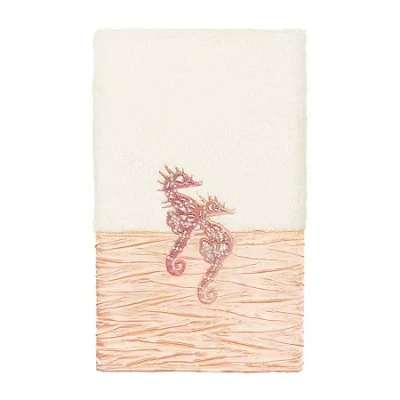 Linum Home Textiles Sofia Embellished Hand Towel In Sand