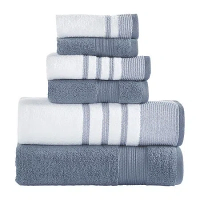 Modern Threads Reinhart 6-pc. Bath Towel Set In Blue