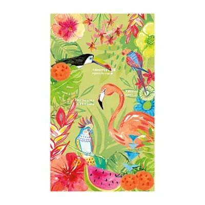 Laural Home Tutti Fruti Wild Beach Towel In Green