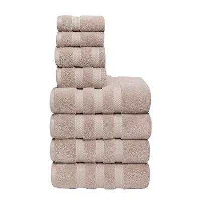 Bed Hog Vivendi Infinity 8-pc. Quick Dry Bath Towel Set In Sand