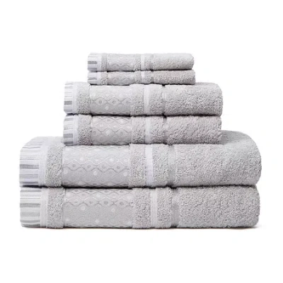 Cobra Balio 100% 6-pc. Bath Towel Set In Silver