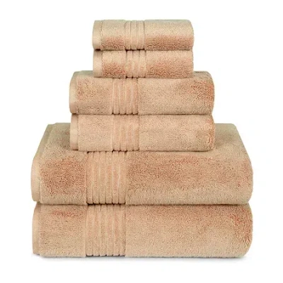 Liz Claiborne Signature Plush Bath Towel In Brown