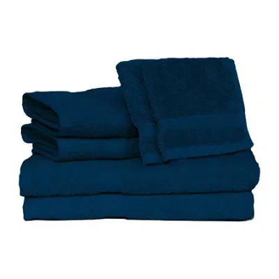 Cobra Deluxe 100% 6-pc. Bath Towel Set In Blue