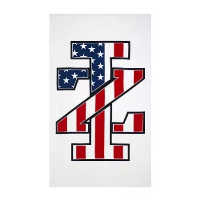 Izod Flag Beach Towel In Red