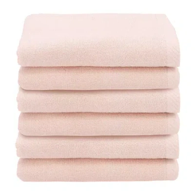 Linum Home Textiles 6-pack Ediree Cotton Fingertip Towel Set In Pink