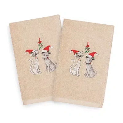 Linum Home Textiles Xas Cute Couple 2-pc. Hand Towel In Neutral