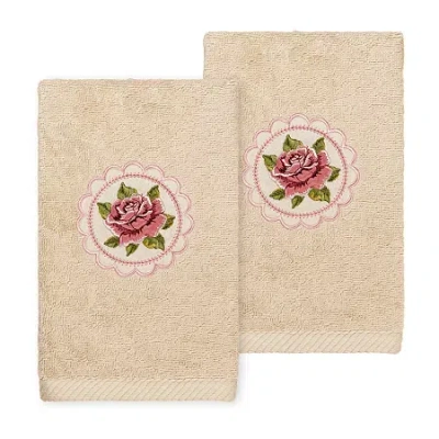 Linum Home Textiles Rosalee Embroidered 2-pc. Hand Towel In Neutral