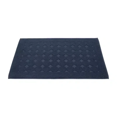 Linum Home Textiles Sinemis Circle Design Quick Dry Bath Rug In Blue