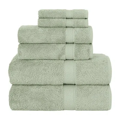 Linum Home Textiles Sinemis Terry 6-pc. Quick Dry Bath Towel Set In Green