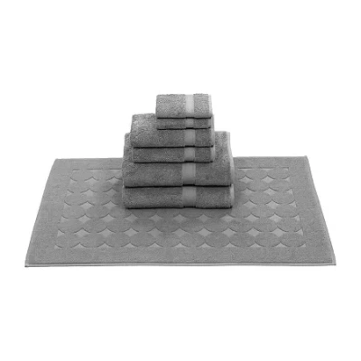 Linum Home Textiles Sinemis Terry 7-pc. Quick Dry Bath Towel Set In Gray