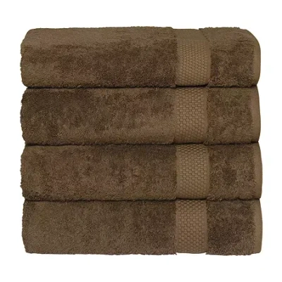 Linum Home Textiles Starlight Terry 4-pc. Quick Dry Bath Towel In Brown