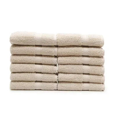 Linum Home Textiles Sinemis Terry 12-pc. Quick Dry Washcloth In Neutral