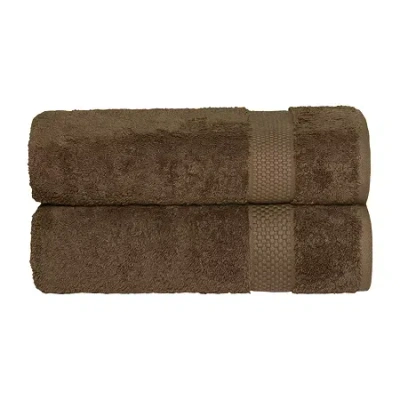 Linum Home Textiles Starlight Terry 2-pc. Quick Dry Bath Towel In Brown