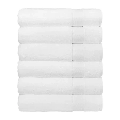 Linum Home Textiles Starlight Terry 6-pc. Quick Dry Bath Towel In White