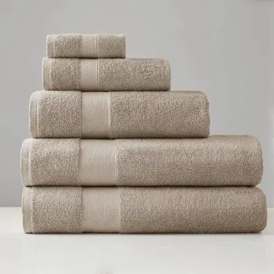 510 Design 100% Premium Turkish Cotton Bath Towel Set In Sand