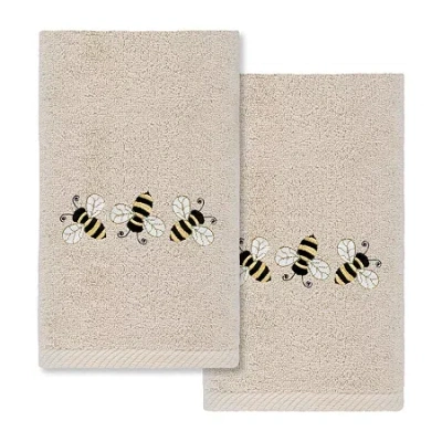 Linum Home Textiles Primavera Embroidered 2-pc. Hand Towel In Neutral