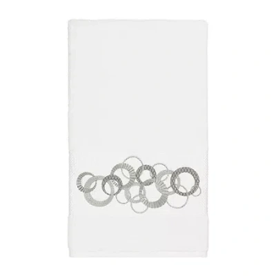 Linum Home Textiles Annabelle Embellished Bath Towel Set In White