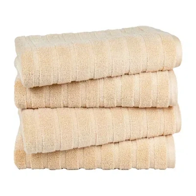 Trident 100% Cotton Soft And Absorbent 4-pc. Quick Dry Bath Towel In Sand
