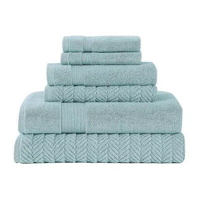 Modern Threads Otis 6-pc. Quick Dry Bath Towel Set In Green