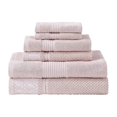 Modern Threads Astra 6-pc. Quick Dry Bath Towel Set In Pink
