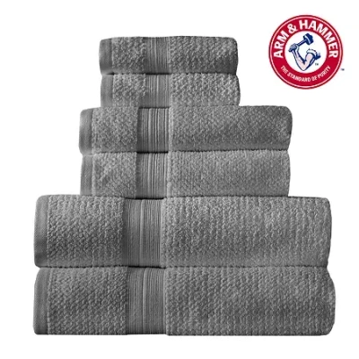 Arm & Hammer Quick Dry Bath Towel Set In Gray