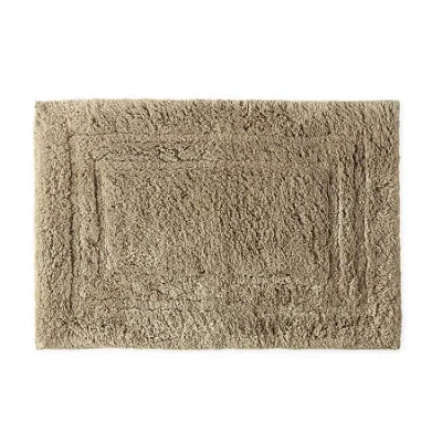 Liz Claiborne Luxury Egyptian Cotton Bath Rug In Sand