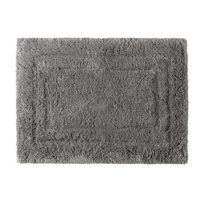 Liz Claiborne Luxury Egyptian Cotton Bath Rug In Gray