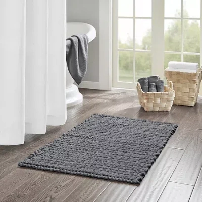 Madison Park Copula Quick Dry Bath Rug In Black