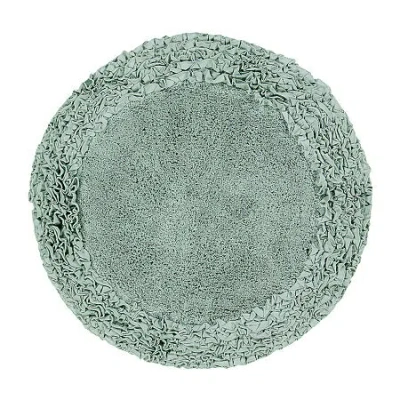 Better Trends Shaggy Border Mat Bath Rug In Green