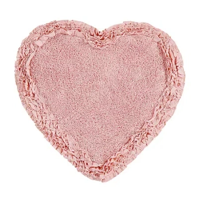 Better Trends Shaggy Border Mat Bath Rug In Pink