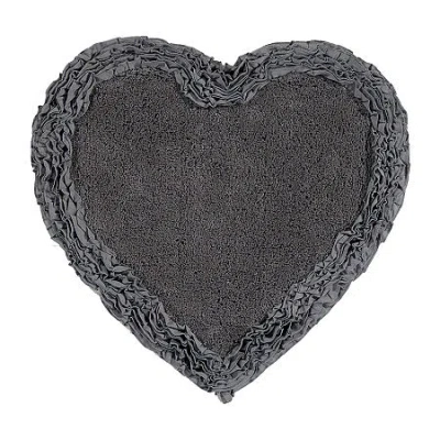 Better Trends Shaggy Border Mat Bath Rug In Gray