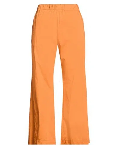 Meimeij Woman Pants Rust Size 6 Cotton, Polyamide, Elastane In Brown