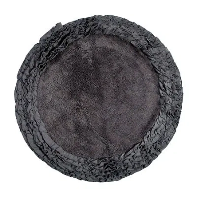Better Trends Shaggy Border Mat Bath Rug In Gray