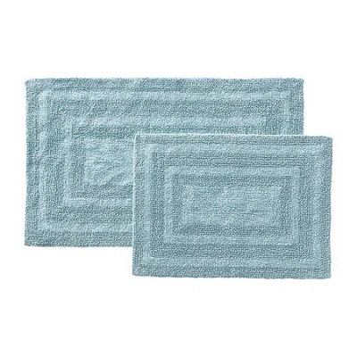 Eddie Bauer Logan Bath Rug In Blue