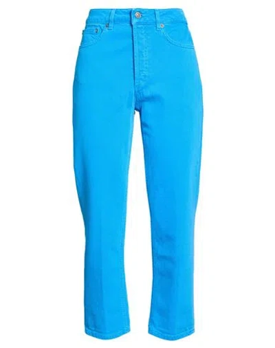 Dondup Woman Jeans Light Blue Size 32 Cotton, Elastane In Blue